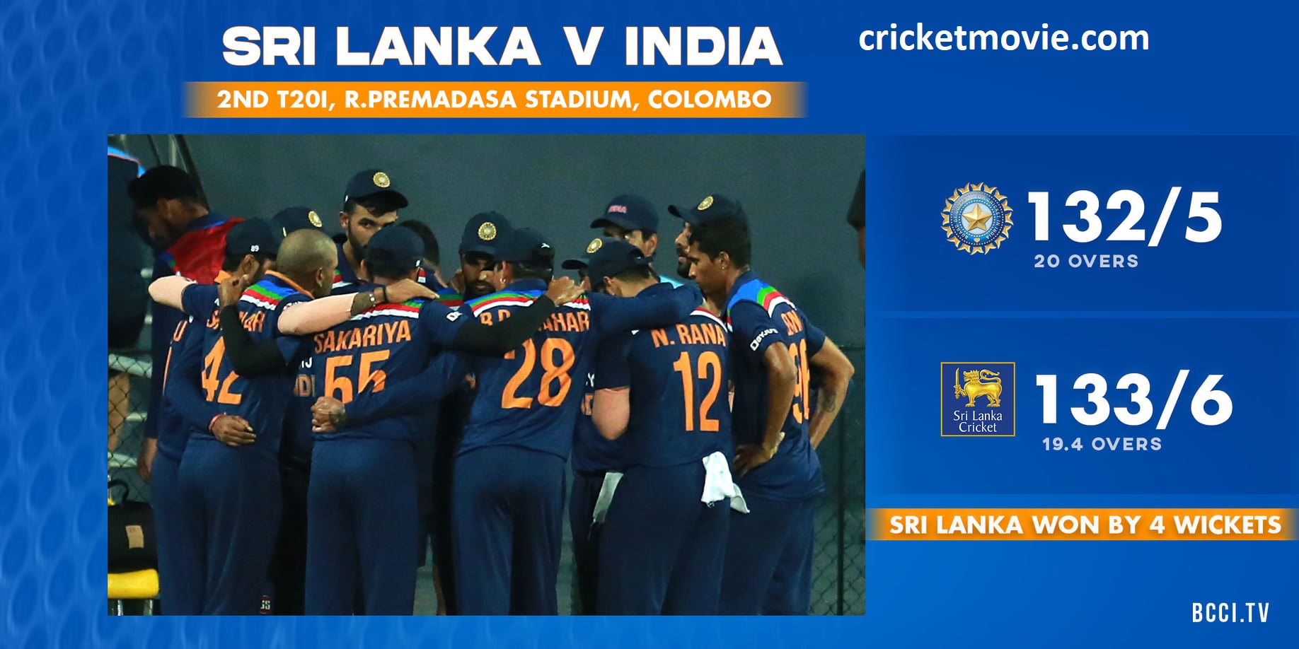Sri Lanka Won 2nd T20 By 4 Wickets Against India-cricketmovie.com