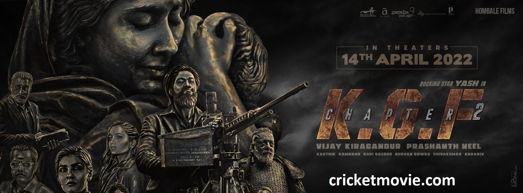 KGF 2 on 14th April 2022-cricketmovie.com