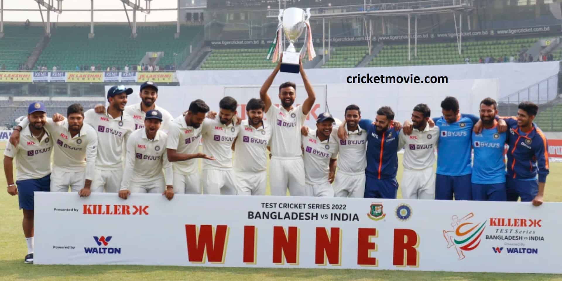 India whitewashed Bangladesh in Test Series-cricketmovie.com