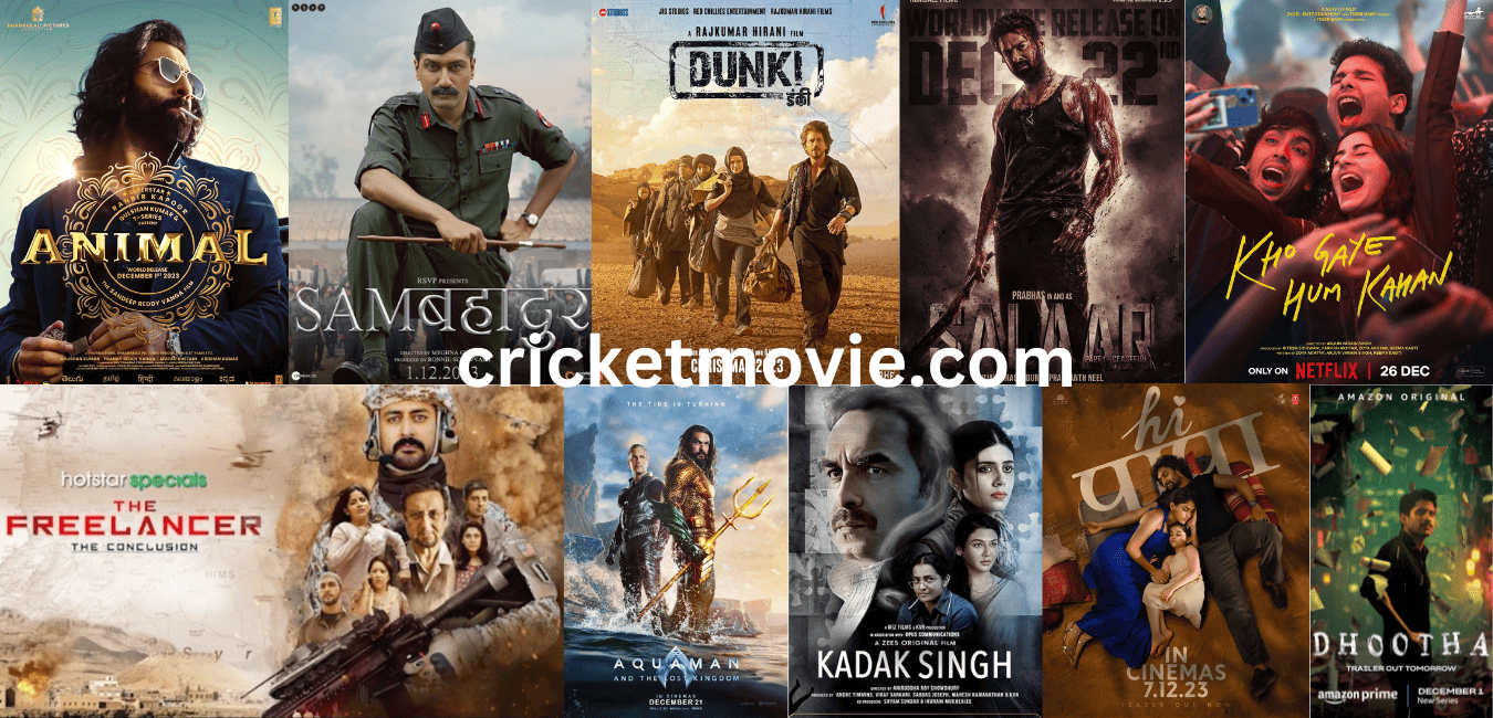 December 2023 releases-cricketmovie.com