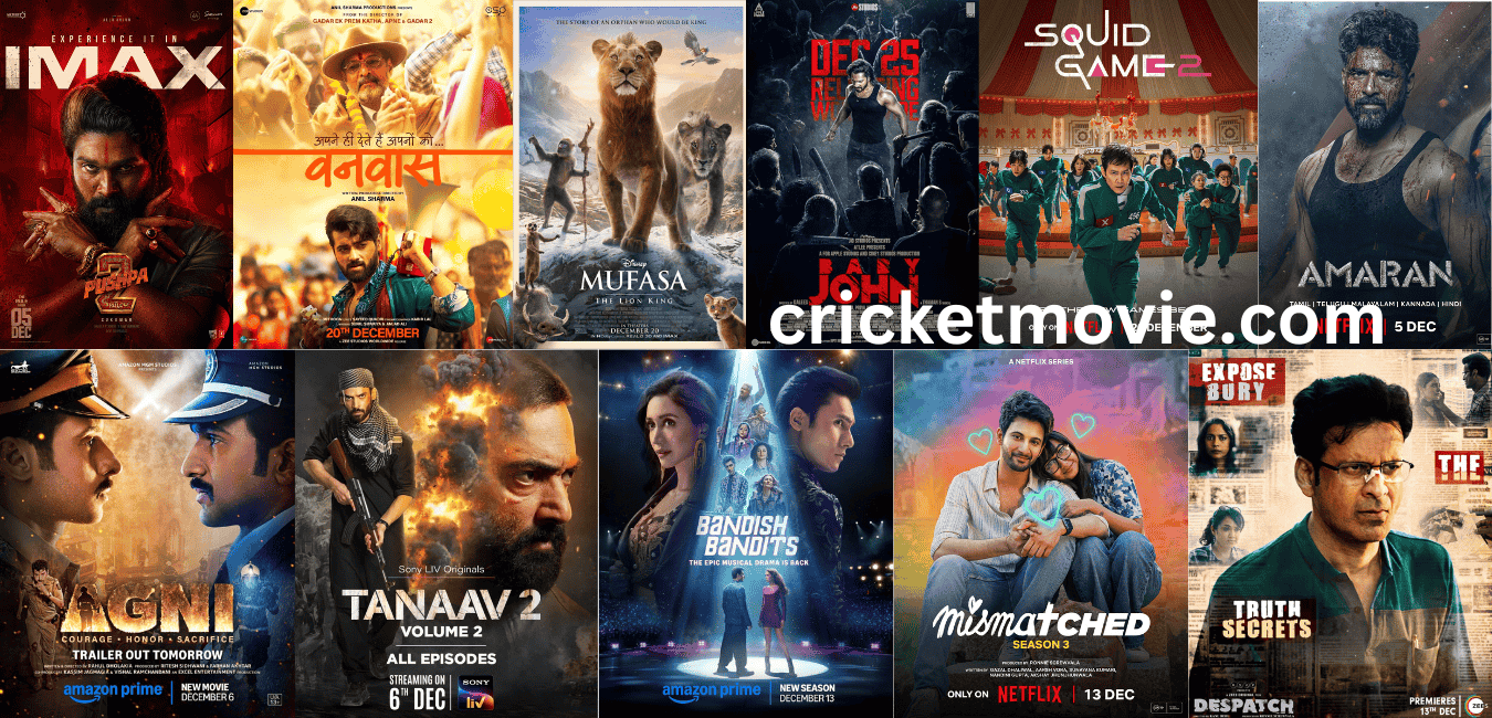 December 2024 releases-cricketmovie.com